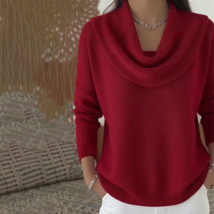 🎁 Hot Sale 49% OFF 🔥Women’s Elegant Cozy Cowl Collar Sweater