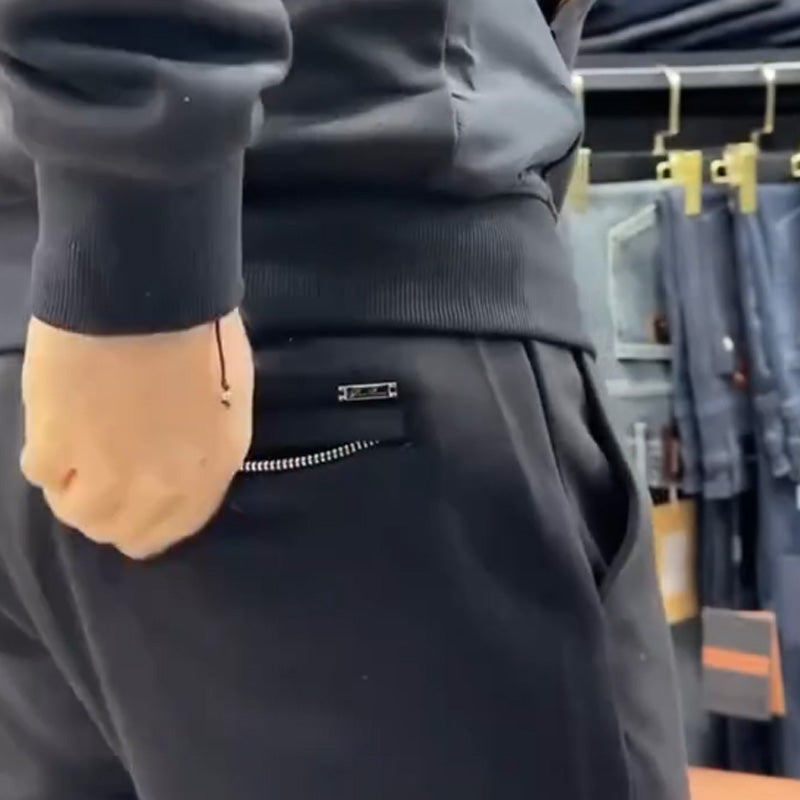 Men's Casual Jacket & Pants Two-Piece Set