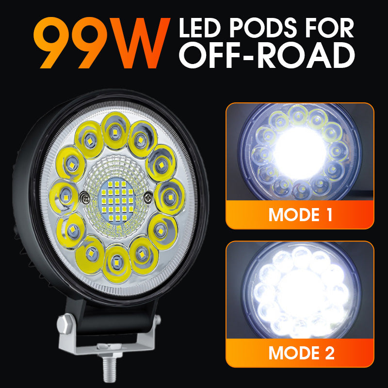🔥 LAST DAY PROMOTION - 50%OFF 🔥4-inch 99W LED Pod for Off-Road