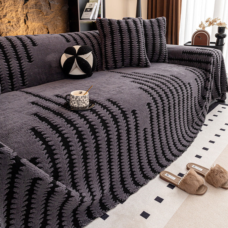 🛋️ 50% OFF! 🧸 PLUSH SOFA COVERS - Ultra-Soft Sherpa & Anti-Scratch Fabric, Machine Washable with Elastic Corners for Secure Fit 🐾✨
