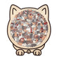 🎁 Christmas Sale 49% off 🎅 135-piece wooden puzzle in the shape of a cat in Morandi colors🐱