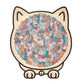 🎁 Christmas Sale 49% off 🎅 135-piece wooden puzzle in the shape of a cat in Morandi colors🐱