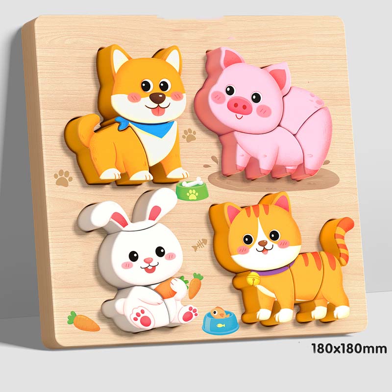 Educational Wooden 3D Puzzle