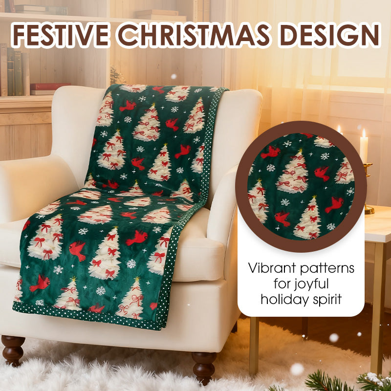 ⏳Limited-time 50% off⏰🎅Christmas Fluffy Cozy Throw Blanket