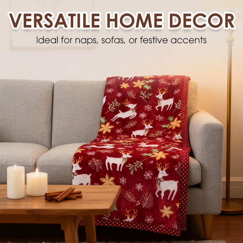 ⏳Limited-time 50% off⏰🎅Christmas Fluffy Cozy Throw Blanket