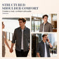Men's Casual Comfortable Long-Sleeved Plaid Shirt