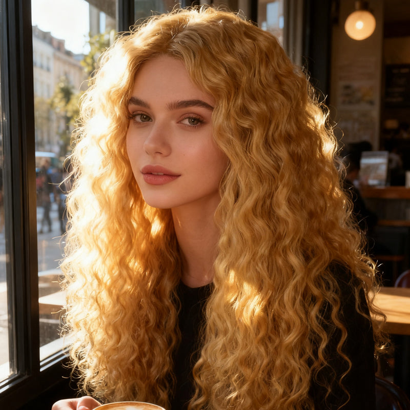 Women's Curly Long Wigs