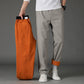 Men's Drawstring Cargo Pants with Zipper Pockets