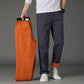 Men's Drawstring Cargo Pants with Zipper Pockets