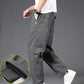 Men's Drawstring Cargo Pants with Zipper Pockets