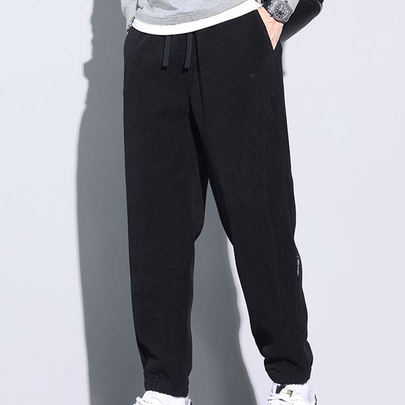 🔥50% OFF👖Tapered Drawstring Corduroy Pants with Pockets