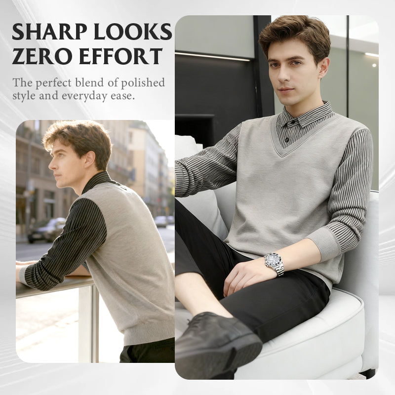 👔 LOOK SHARP IN SECONDS — Built-in Layered Design, Zero Effort Style