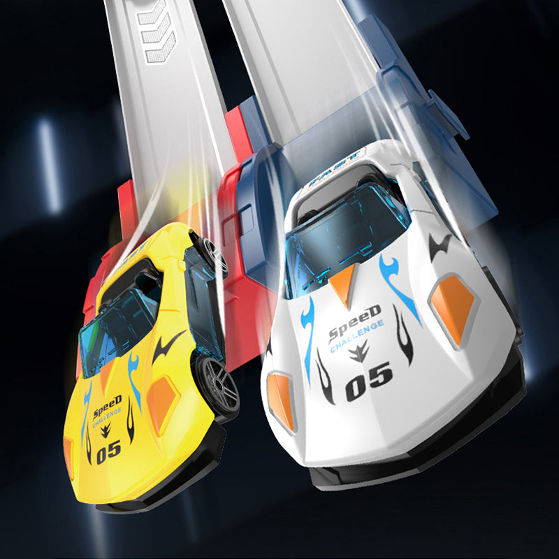 Dual Toy Car Launcher Racing Track Set for Kids