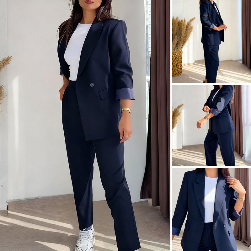 ⏳Limited-time 50% off⏰Women's Classic Blazer & Pants 2-Piece Set