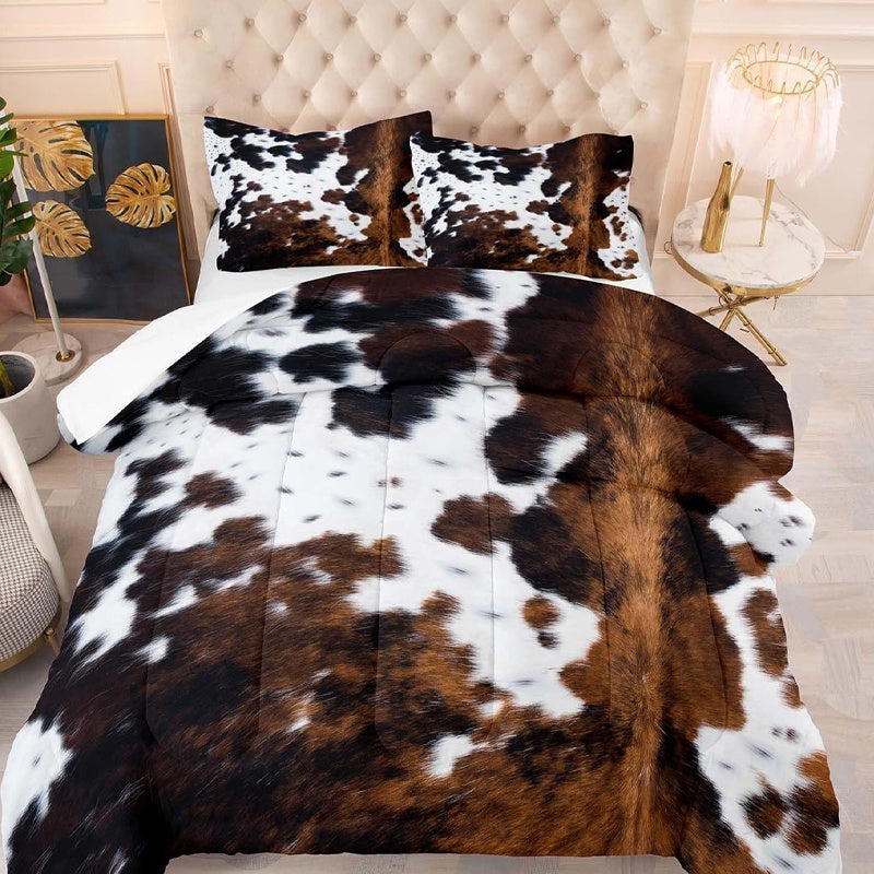 📢📢50% OFF !!🎅Cow Print Duvet Cover Set