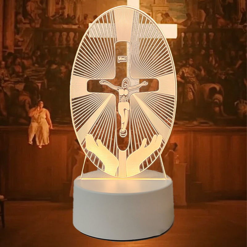 Jesus 3D Night Lamp & Religious Gifts