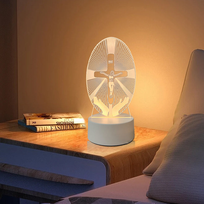 Jesus 3D Night Lamp & Religious Gifts