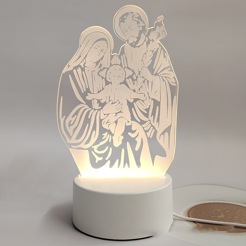 Jesus 3D Night Lamp & Religious Gifts