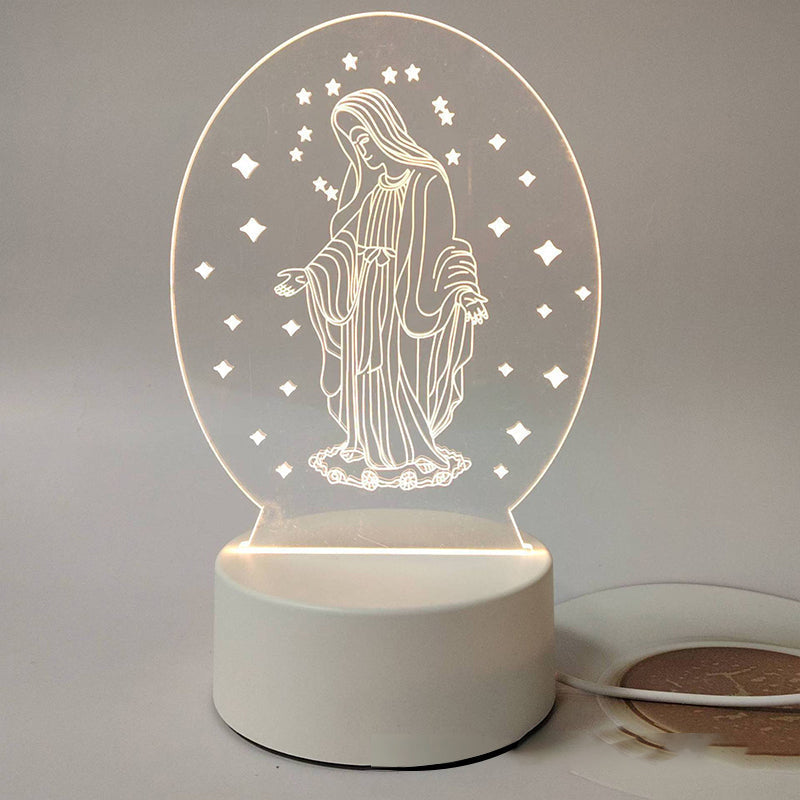 Jesus 3D Night Lamp & Religious Gifts