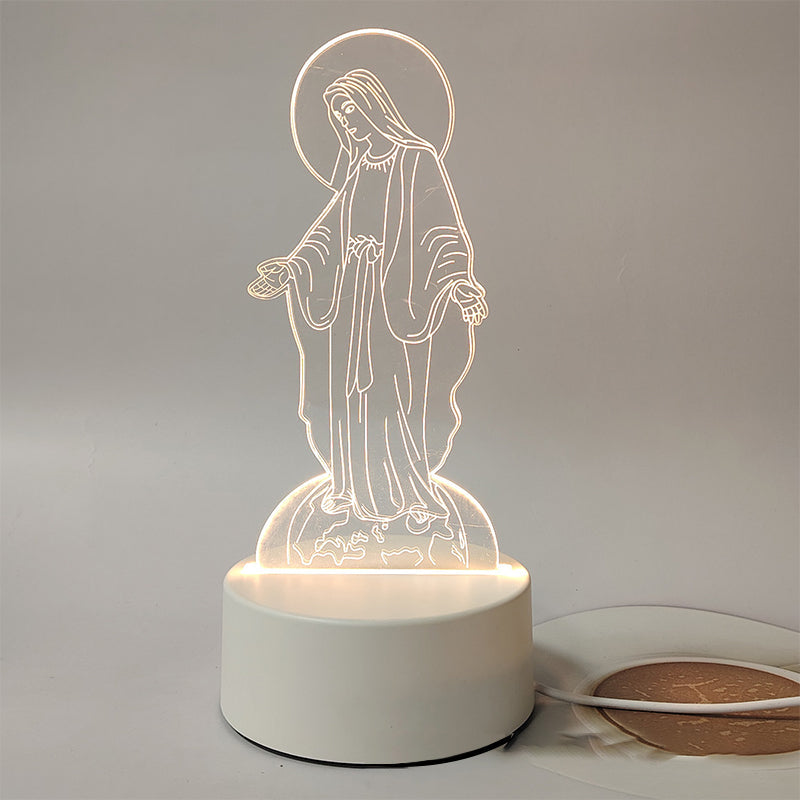 Jesus 3D Night Lamp & Religious Gifts