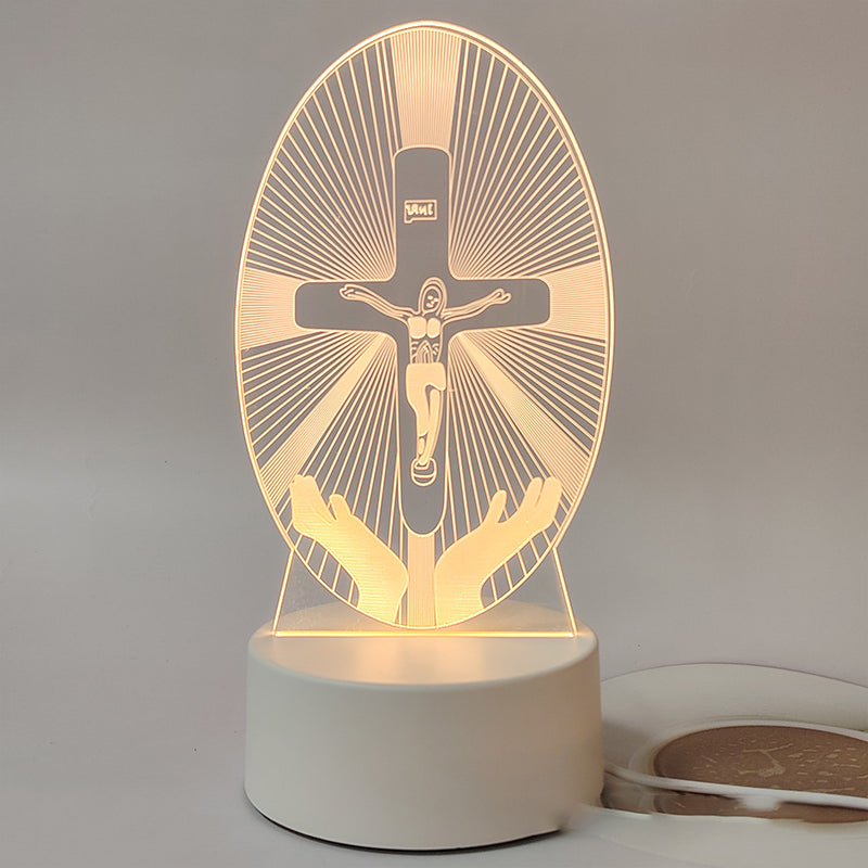 Jesus 3D Night Lamp & Religious Gifts