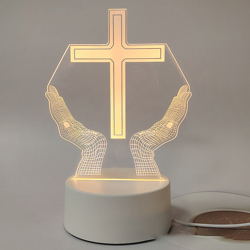 Jesus 3D Night Lamp & Religious Gifts