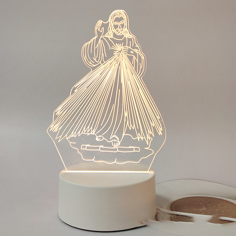 Jesus 3D Night Lamp & Religious Gifts