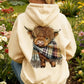 🎅 HOLIDAY HAUL SALE🦬Cute Highland Cow Cozy Fleece-Lined Hooded Sweatshirt🎁