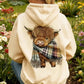 🎅 HOLIDAY HAUL SALE🦬Cute Highland Cow Cozy Fleece-Lined Hooded Sweatshirt🎁