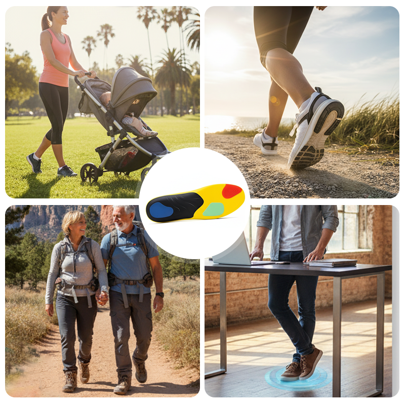 Professional Sport Insoles with Arch Support & Shock Absorption