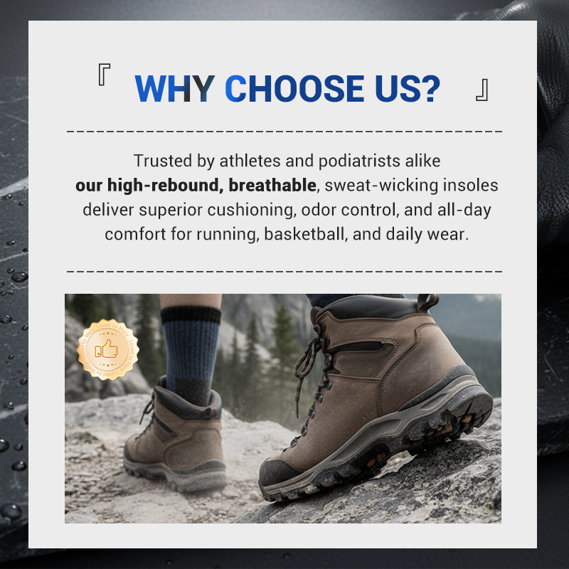 Professional Sport Insoles with Arch Support & Shock Absorption