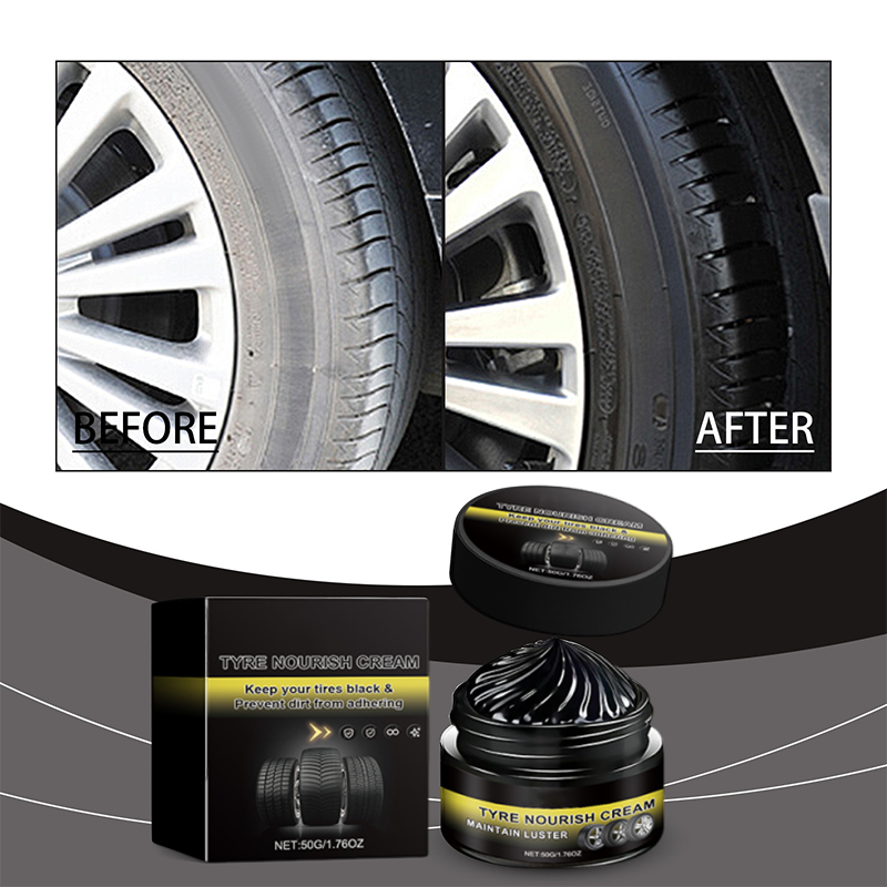 🚗 BUY 2 GET 1 FREE! ✨ Tire Wax – Restores Black Gloss, Blocks UV, Repels Dirt & Easy Quick Application for Long-Lasting Shine 🛞