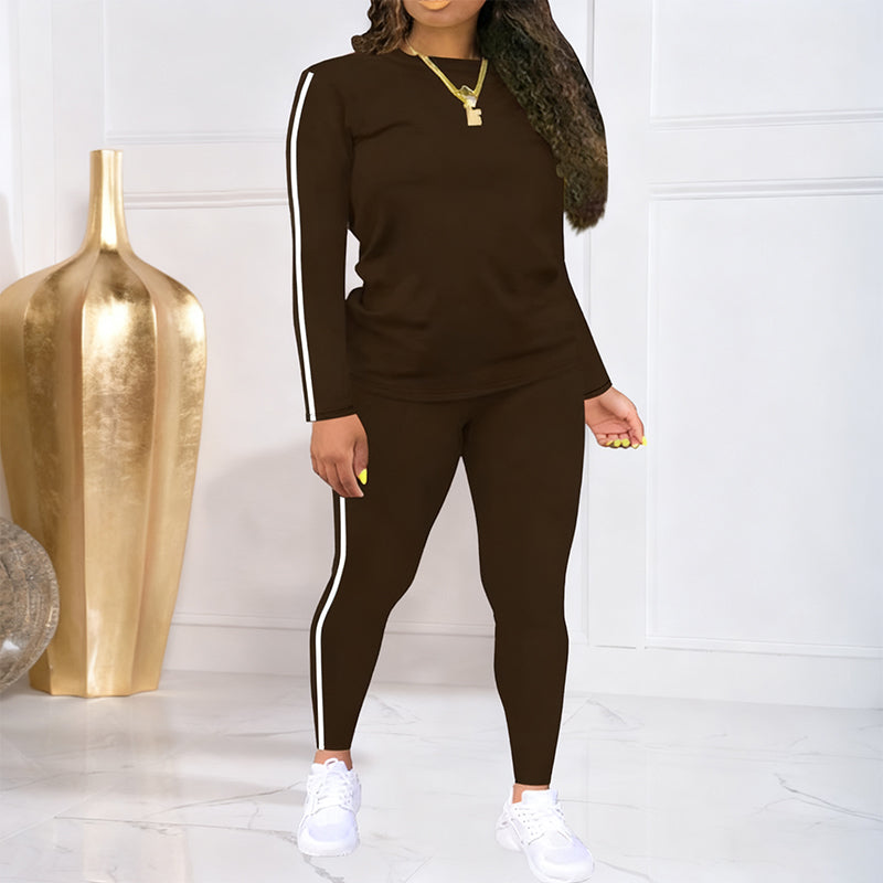 Women's 2-Piece Long Sleeve Tracksuit Set