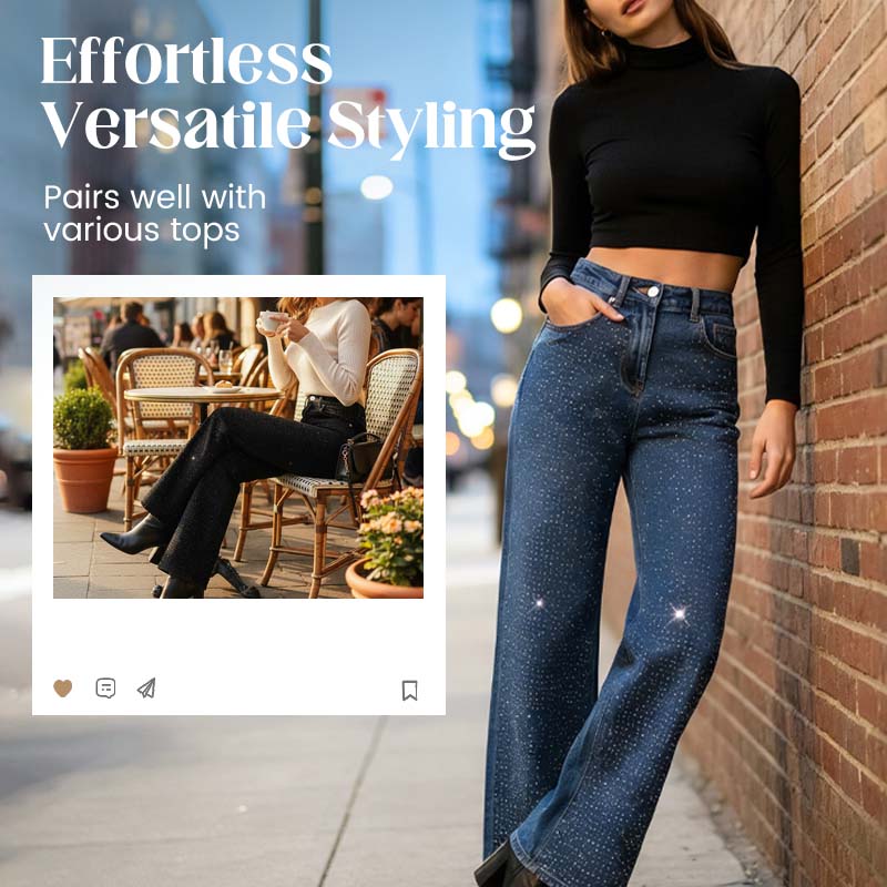 💗New Year Sale 50% OFF💗Women’s Stylish Rhinestone Embellished Jeans