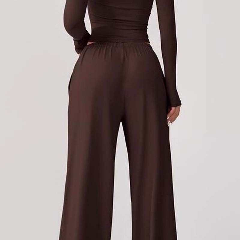 📢📢 60% OFF🔥 | Women's Chic Crop Top & Wide-Leg Drawstring Pants Set