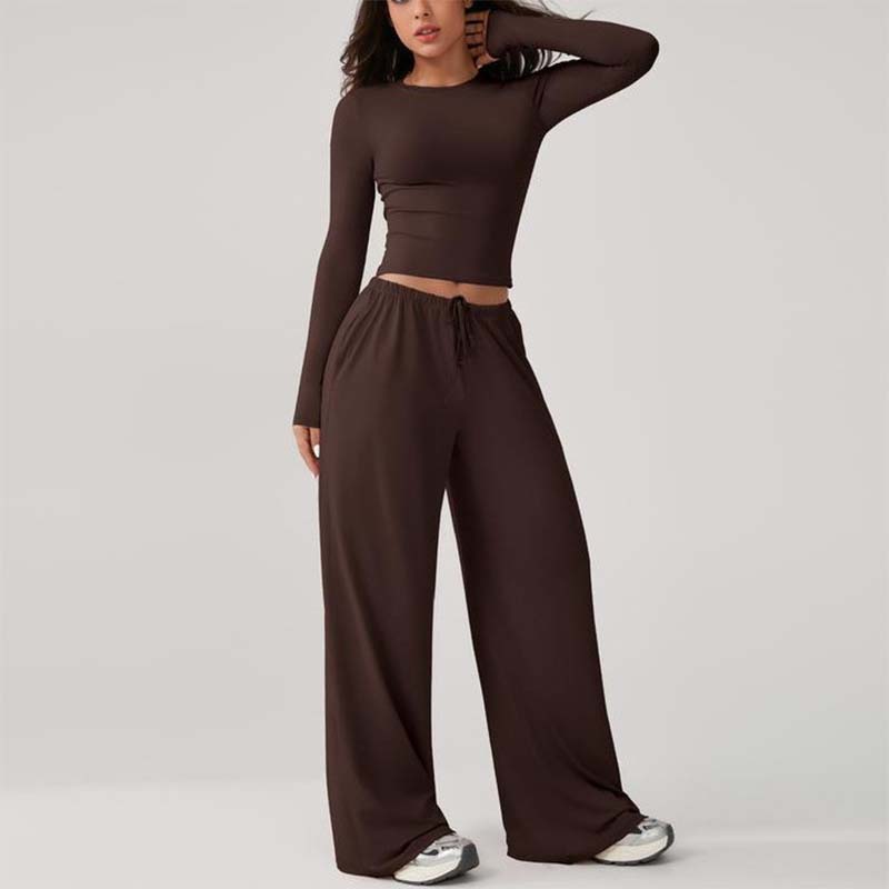 📢📢 60% OFF🔥 | Women's Chic Crop Top & Wide-Leg Drawstring Pants Set