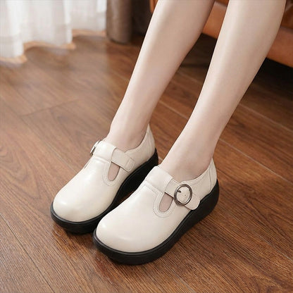📢📢50%  OFF !! ⏰Women's Comfort Round Toe Platform Shoes