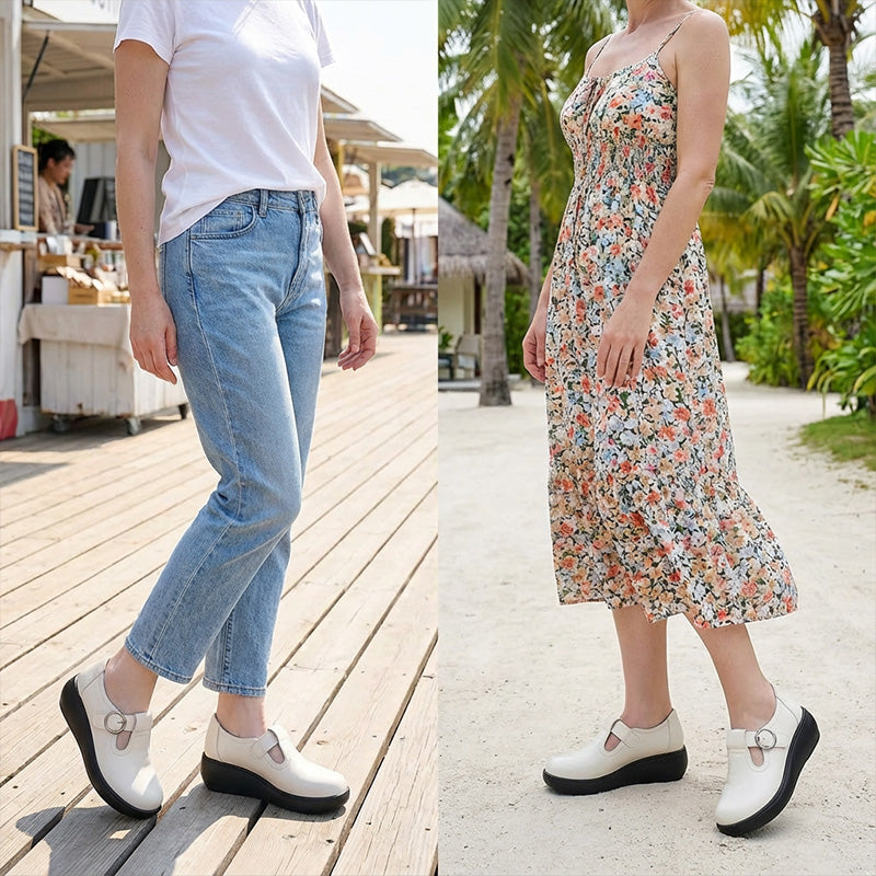 📢📢50%  OFF !! ⏰Women's Comfort Round Toe Platform Shoes