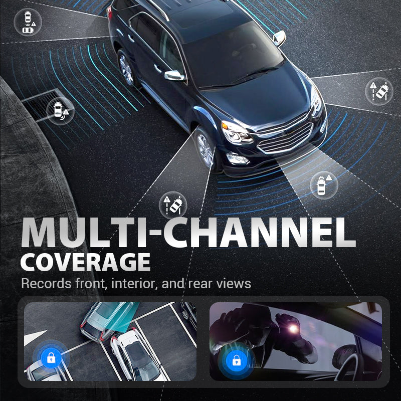 🔥HOT SALE NOW🚗 360° all-around protection—drive with confidence, worry-free recording! ✨4-Channel 360° Dash Cam