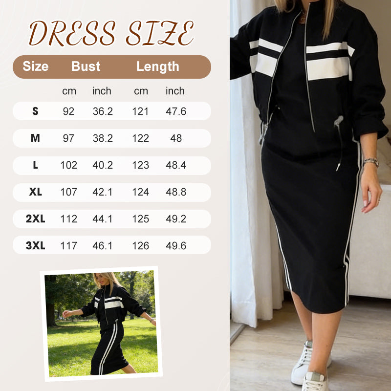 🎁2026 New Arrivals 50% OFF💥Women's Stand Collar Jacket & Dress Set