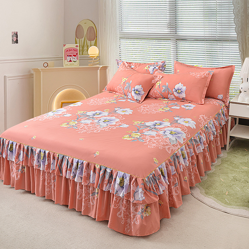 🛏️ 49% OFF NOW! 🎀 3-Piece Ruffled Bed Skirt Set – Elegant Design, Easy Fit & Complete Coverage 🛌