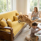Non-Slip Sofa Cover with Greek Key Border