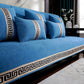 Non-Slip Sofa Cover with Greek Key Border