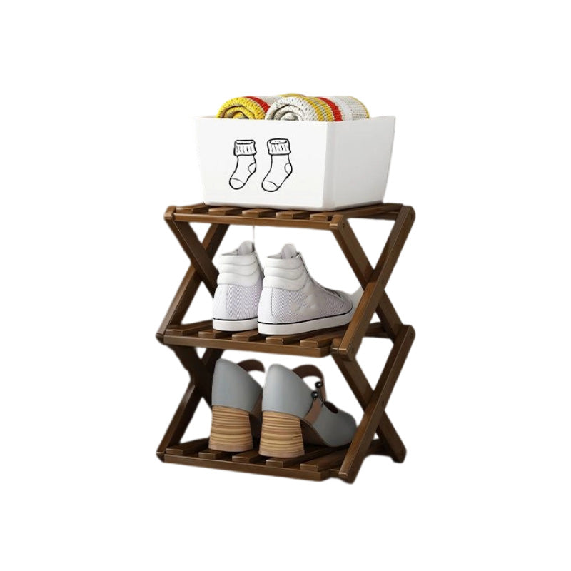 📢📢50%  OFF !! ⏰Durable Foldable Bamboo Shoe Rack
