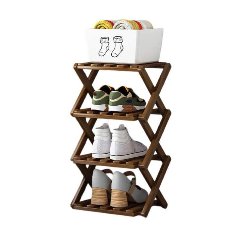 📢📢50%  OFF !! ⏰Durable Foldable Bamboo Shoe Rack