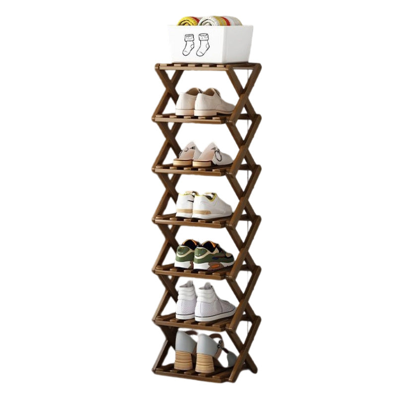 📢📢50%  OFF !! ⏰Durable Foldable Bamboo Shoe Rack
