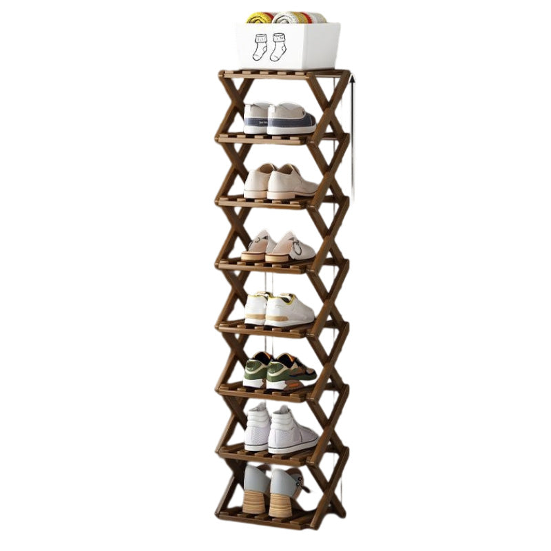 📢📢50%  OFF !! ⏰Durable Foldable Bamboo Shoe Rack
