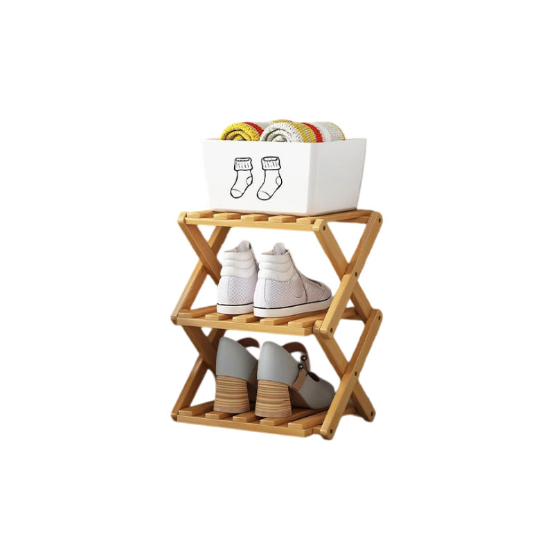 📢📢50%  OFF !! ⏰Durable Foldable Bamboo Shoe Rack