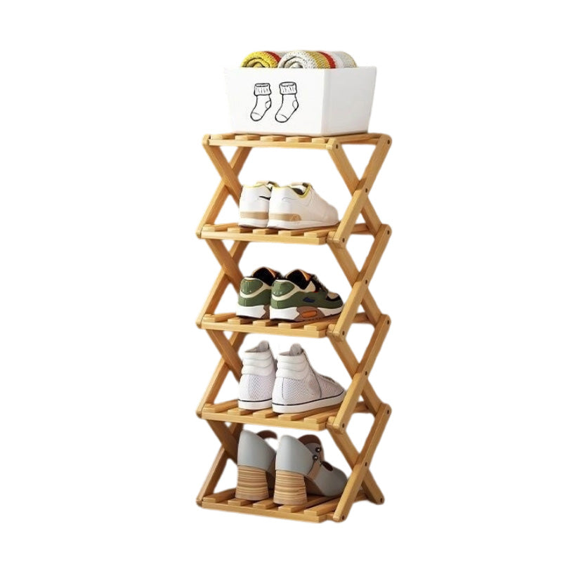 📢📢50%  OFF !! ⏰Durable Foldable Bamboo Shoe Rack