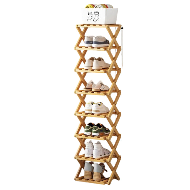 📢📢50%  OFF !! ⏰Durable Foldable Bamboo Shoe Rack